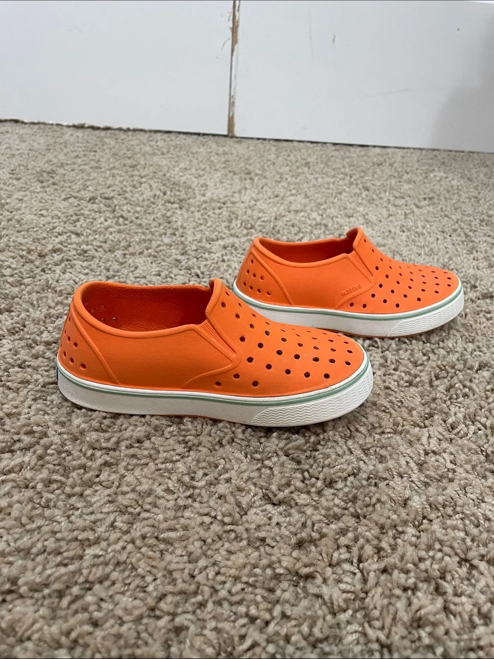 Native Kids Orange Slip-On Perforated Water Shoes